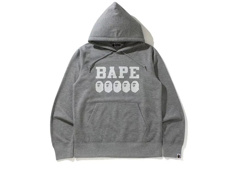 BAPE Go Skate Summer Pullover Hoodie Grey