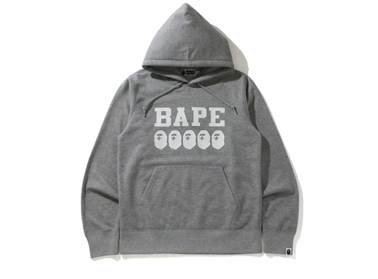 BAPE Go Skate Summer Pullover Hoodie Grey