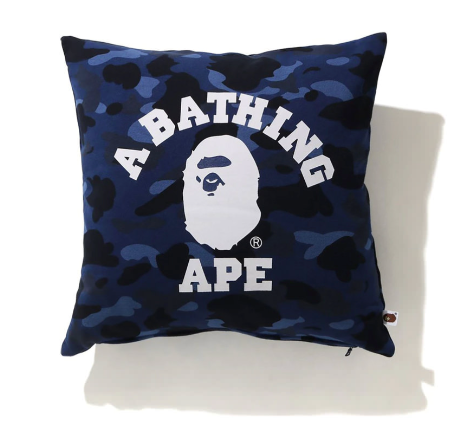 Bape Square Color Camo Cushion Navy