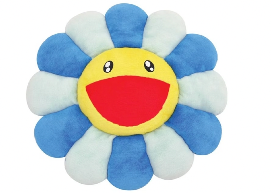 Takashi Murakami Flower Plush 60CM Blue/Light Blue/Yellow