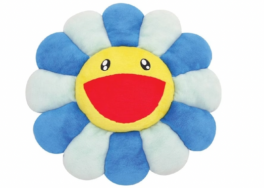 Takashi Murakami Flower Plush 60CM Blue/Light Blue/Yellow