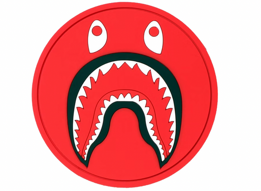 BAPE Shark Rubber Coaster Red