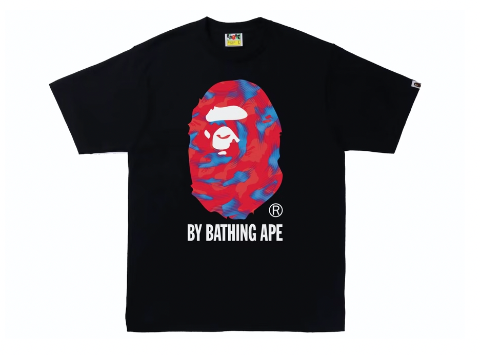 BAPE Stroke Camo by Bathing Ape Tee Black/Red