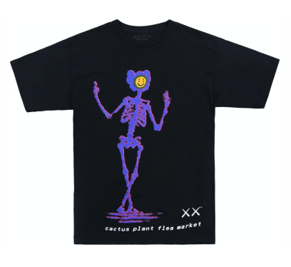 KAWS x Cactus Plant Flea Market T-shirt Black