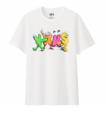 KAWS x Uniqlo Logo Tee (Japanese Sizing) White