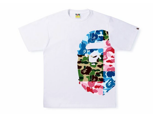 BAPE ABC CAMO CRAZY SIDE BIG APE HEAD TEE