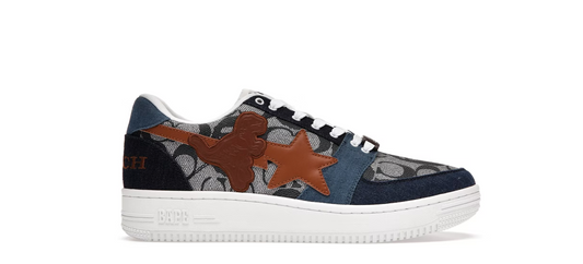 A Bathing Ape Bape Sta Low Coach Blue