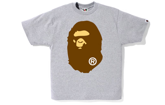 BAPE Big Ape Head Tee Gray