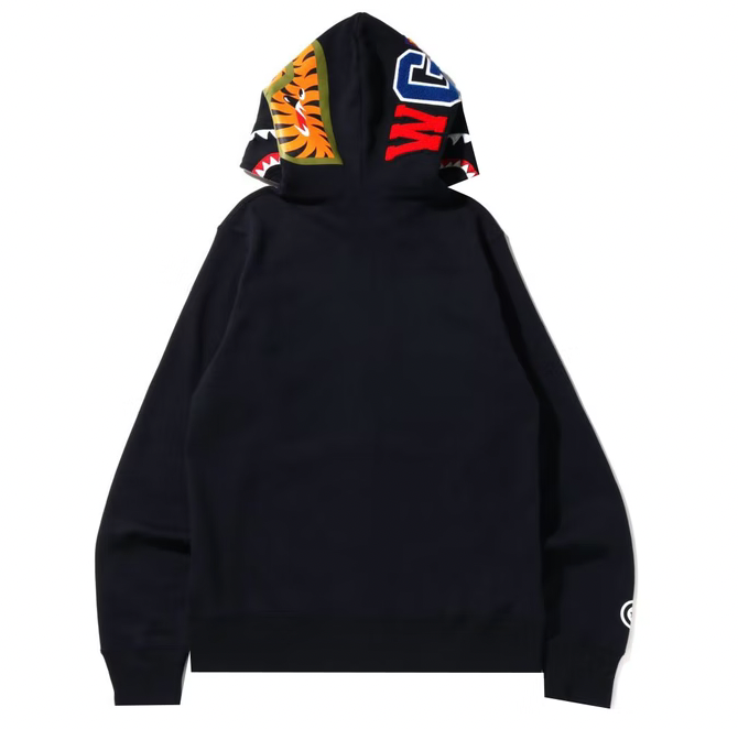 BAPE Shark Full Zip Hoodie (SS22) Black