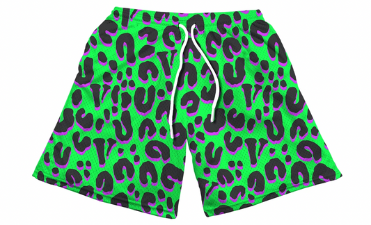 Vlone Rodman Cheetah Shorts Green