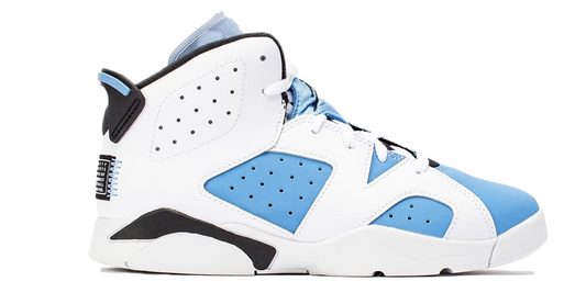 Jordan 6 Retro UNC White Little Kids