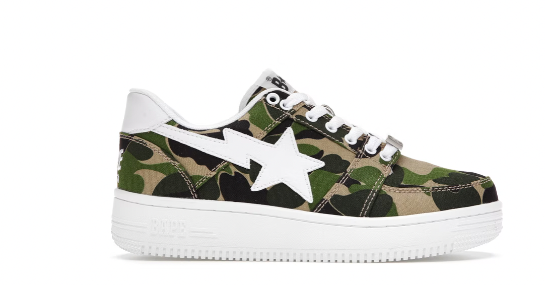 A Bathing Ape Bape Sta Low ABC Camo 20th Anniversary Green