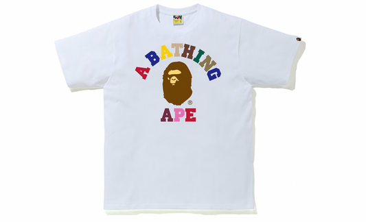BAPE Colors College Tee White