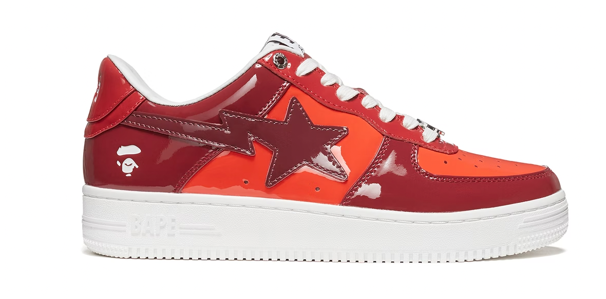 A Bathing Ape Bape Sta Low Color Camo Combo Red