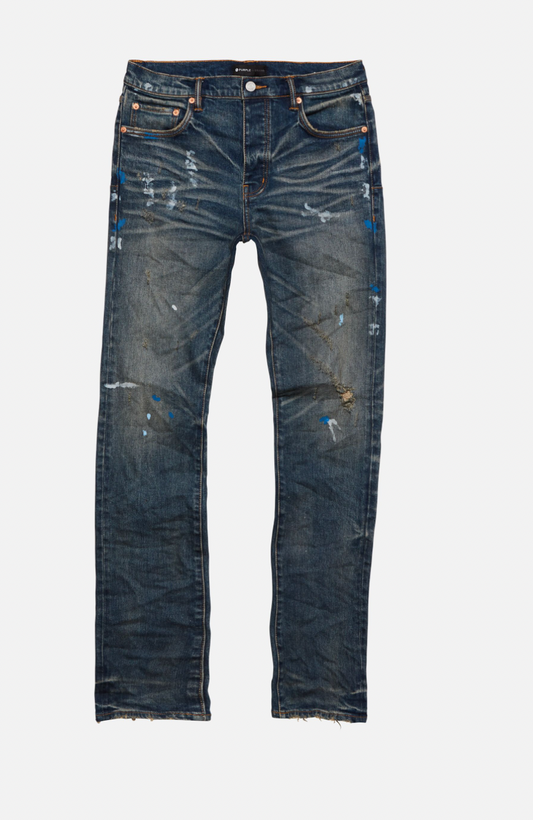 Purple Brand Bootcut Mid Indigo Dirty Destroy