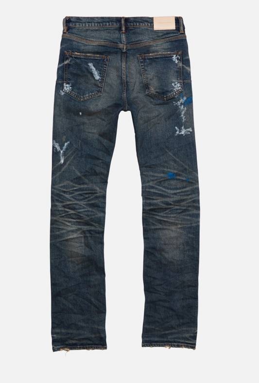 Purple Brand Bootcut Mid Indigo Dirty Destroy