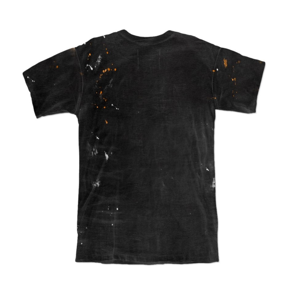 Purple Brand Jersey Black Stencil Logo W/paint S/s