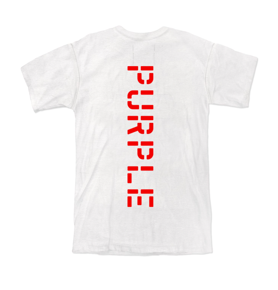 Purple Brand Jersey Ecru Stencil P S/s