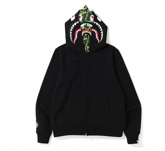 BAPE ABC Shark Full Zip Double Hoodie Black/Green