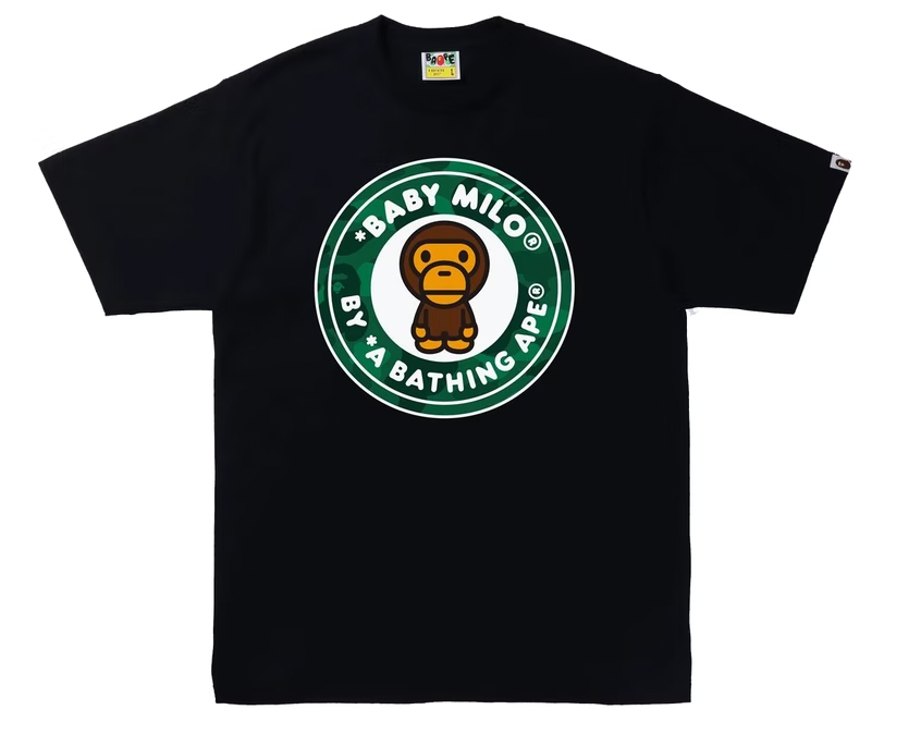 BAPE outlet GREEN BUSY WORKS TEE