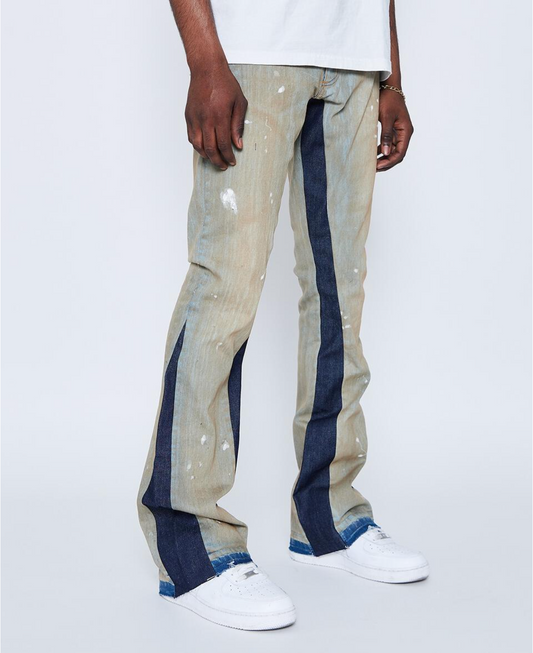 Golden Denim Stacked Bather Flare Denim