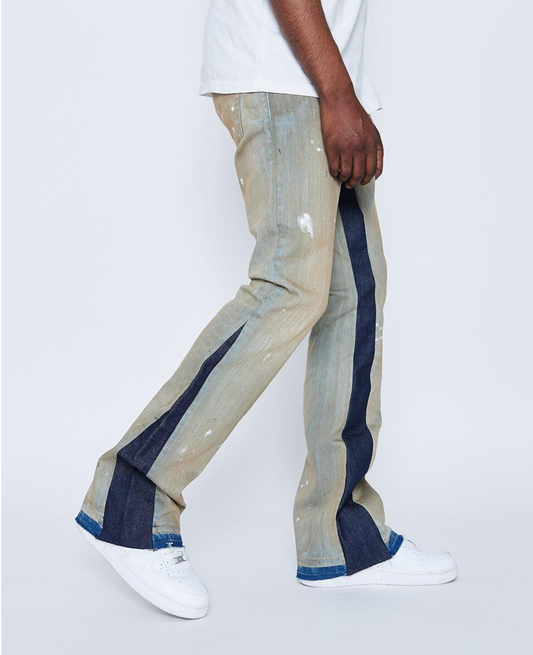 Golden Denim Stacked Bather Flare Denim