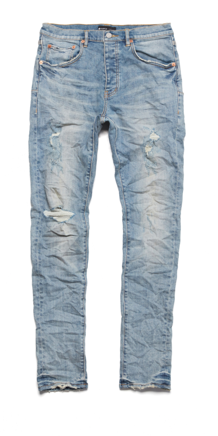 Purple Brand Dropped Mid Rise Tapered Jeans - LIGHT INDIGO BLOWOUT -  Civilized Nation - Official Site