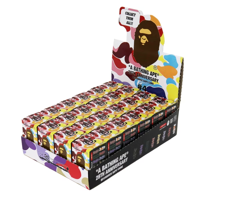 Bearbrick x BAPE 28th Anniversary Camo 100% ( Sold by the single)
