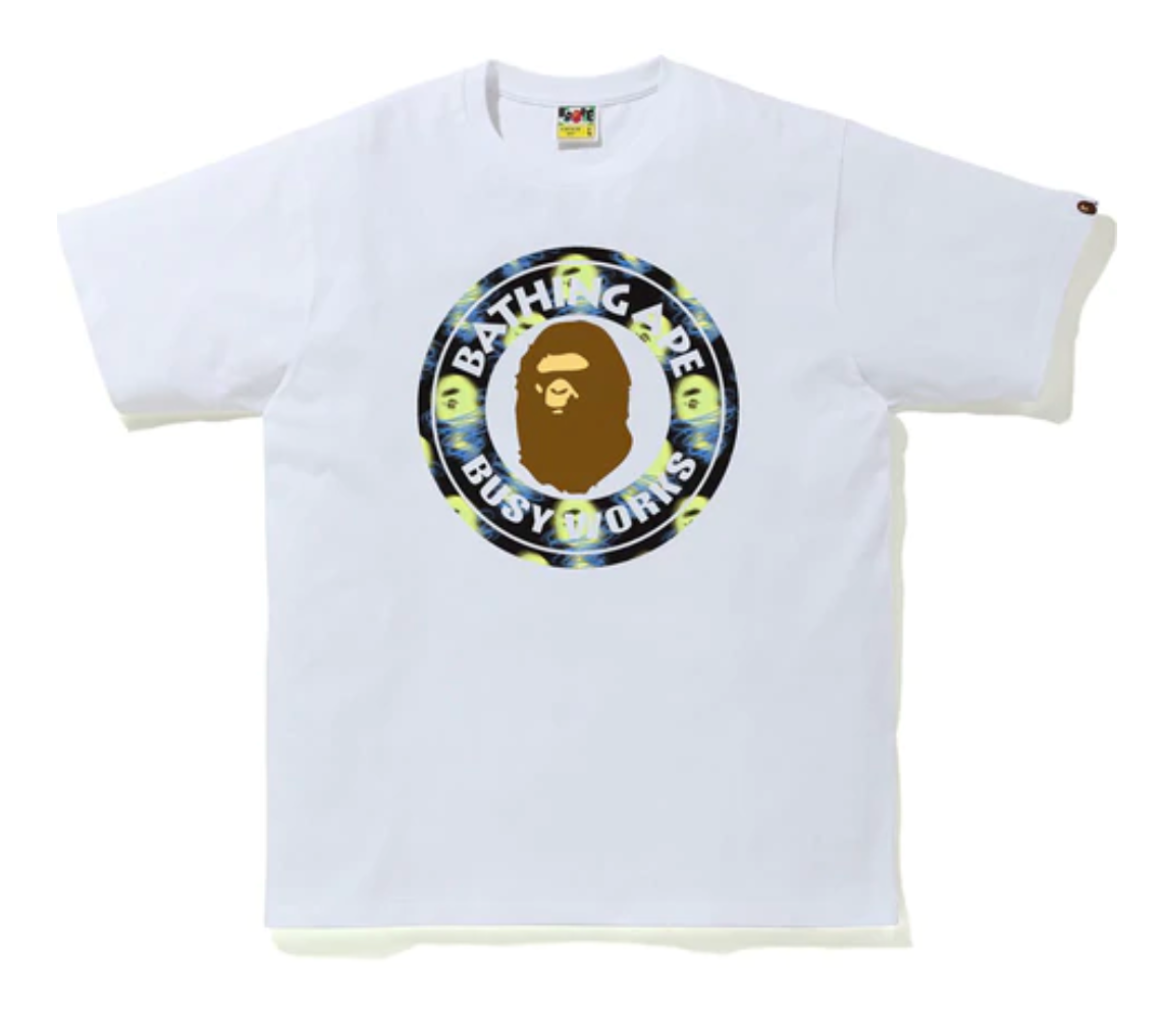 Bape Storm Busy Works tee White/Purple