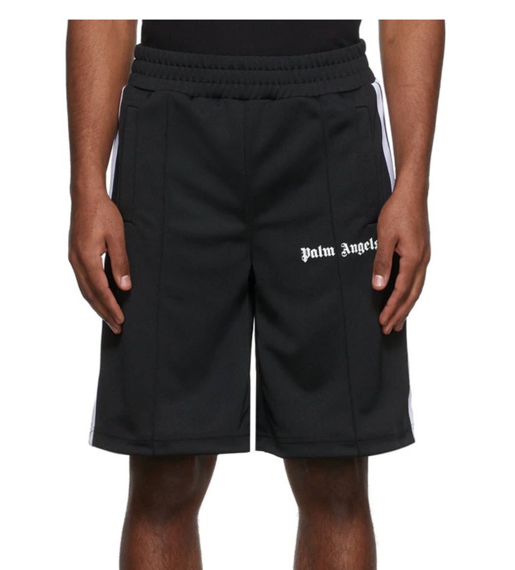 Classic Track Shorts in black - Palm Angels® Official