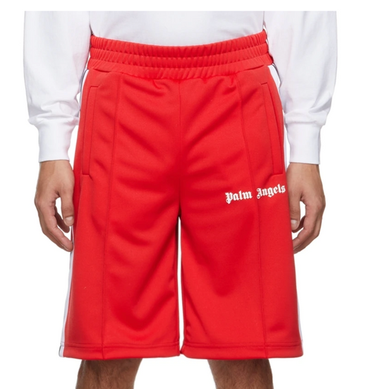PALM ANGELS Classic Track Shorts Red