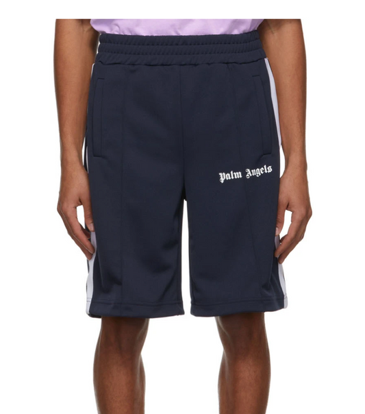 PALM ANGELS Classic Track Shorts Navy