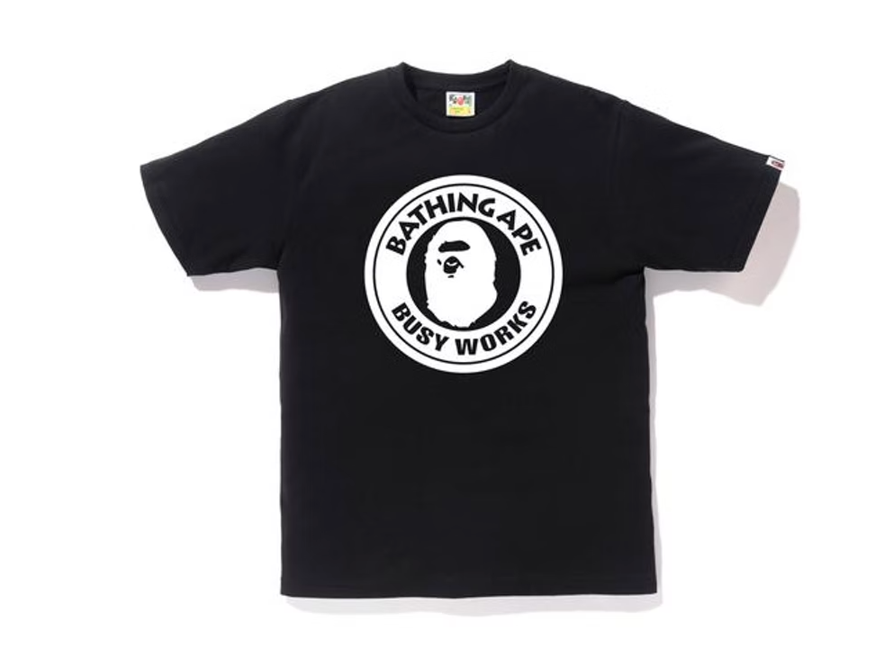 BAPE Bicolor Busyworks Tee Black