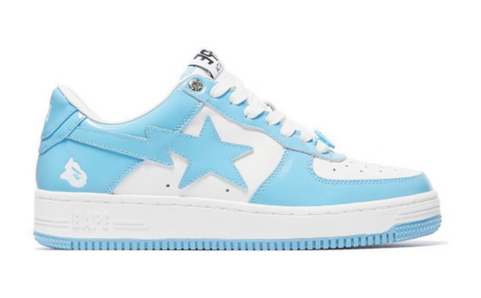 A Bathing Ape Bape Sta Patent Leather Blue White