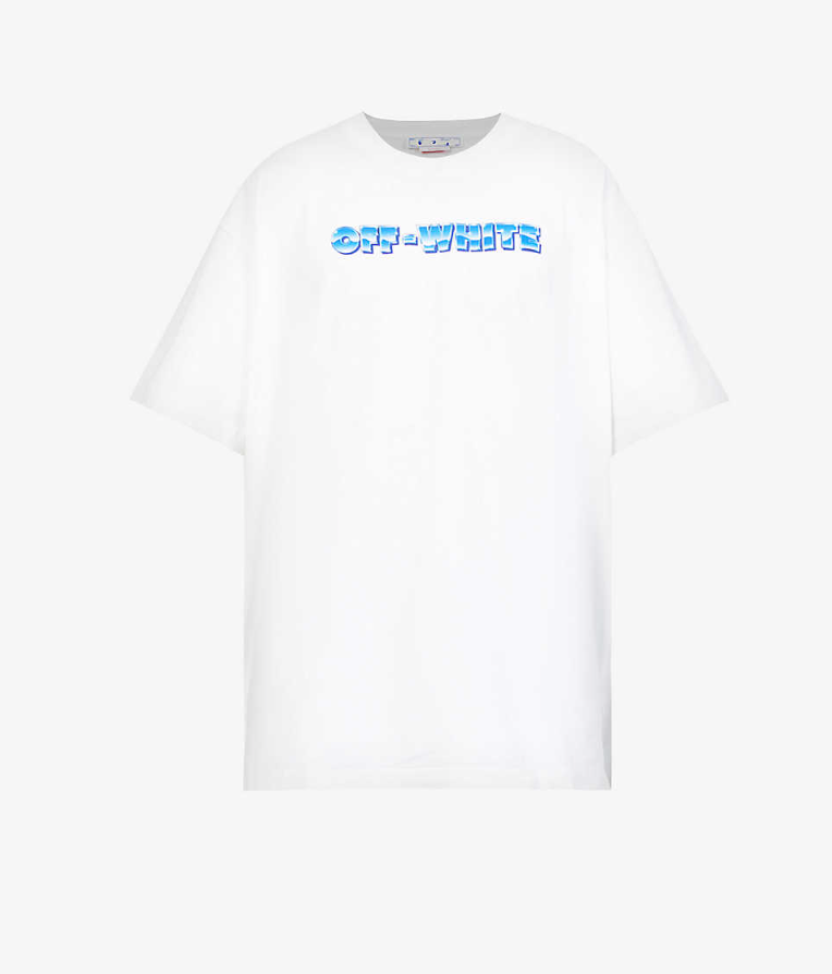 Off- White Metal Arrow brand-print cotton-jersey T-shirt