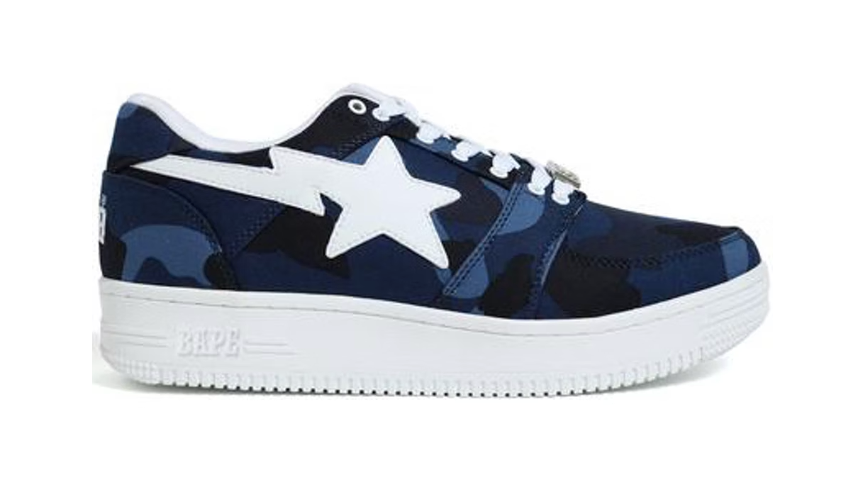 A Bathing Ape Bape Sta Low Camo Navy