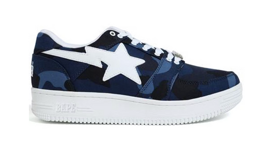 A Bathing Ape Bape Sta Low Camo Navy