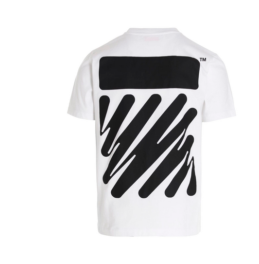 Off White Wave Diagonal Shirt White