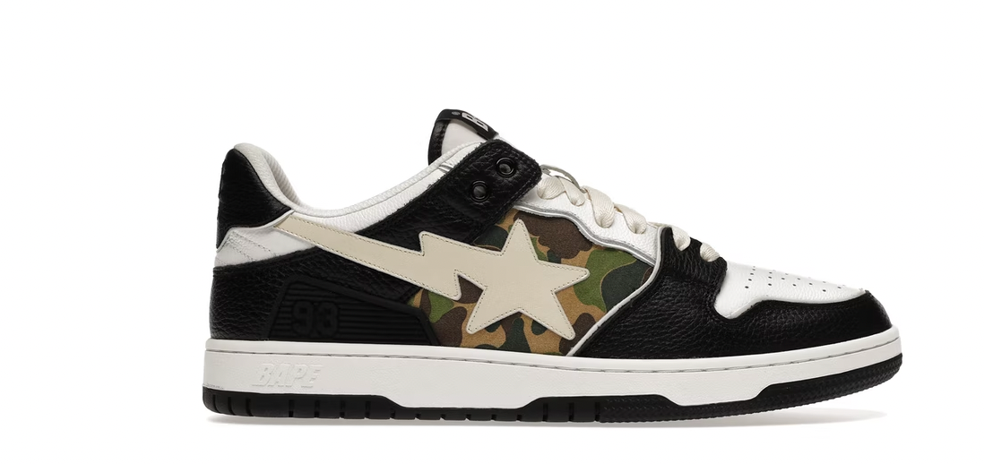 A Bathing Ape Bape SK8 Sta Black – Upper Level 916