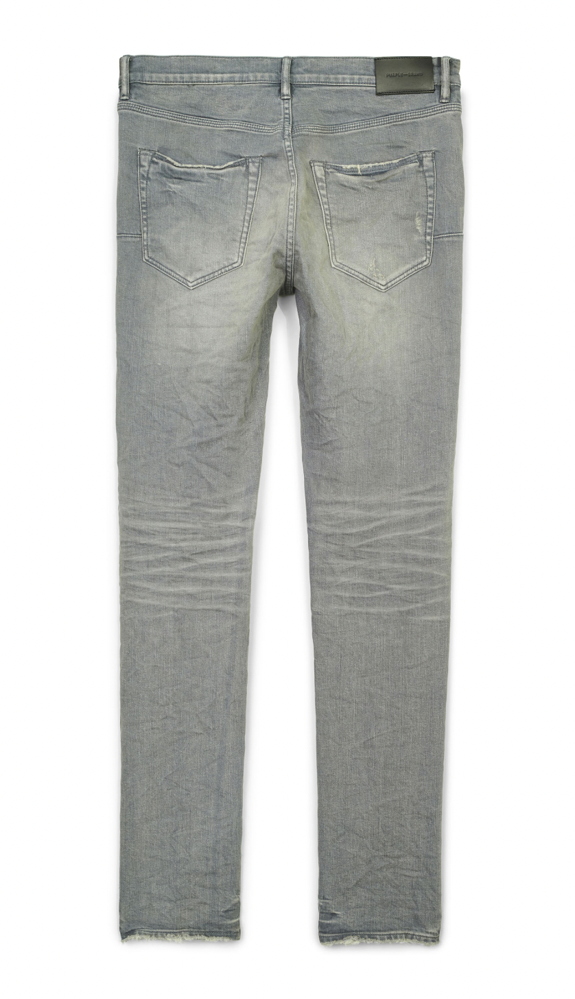 Purple Brand Light Grey Plain Vintage W Dirty