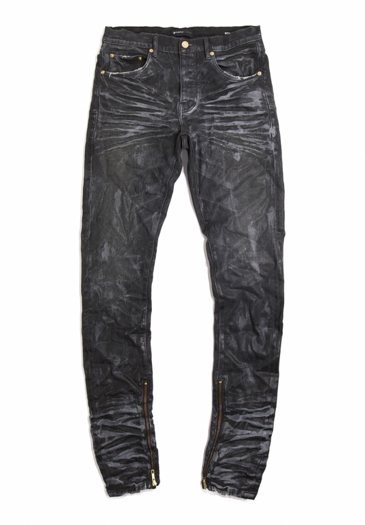 Purple Brand Vintage Black Coated Zip