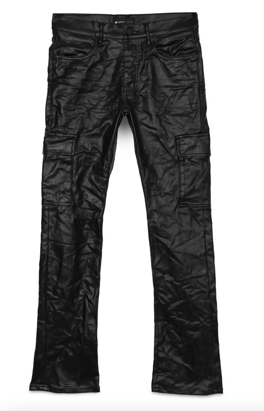 Purple Brand Black Patent Leather Cargo