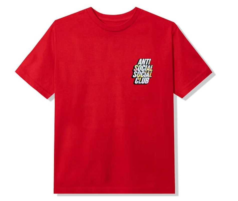 Anti Social Social Club Drop A Pin T-shirt Red
