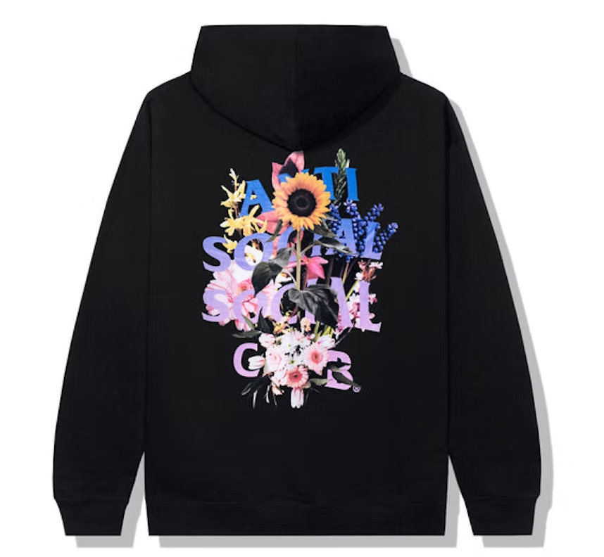 Anti Social Social Club Bouquet For The Old Days Hoodie Black