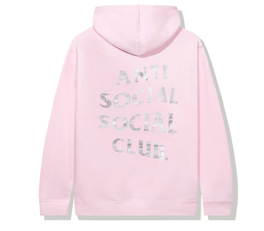 Anti Social Social Club Y N Hoodie Pink Upper Level 916