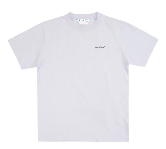 OFF-WHITE CARAVAGGIO ARROW SLIM TEE PURPLE