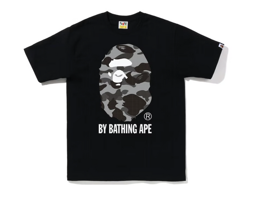 BAPE Grid Camo By Bathing Ape Tee (FW22) Black Black