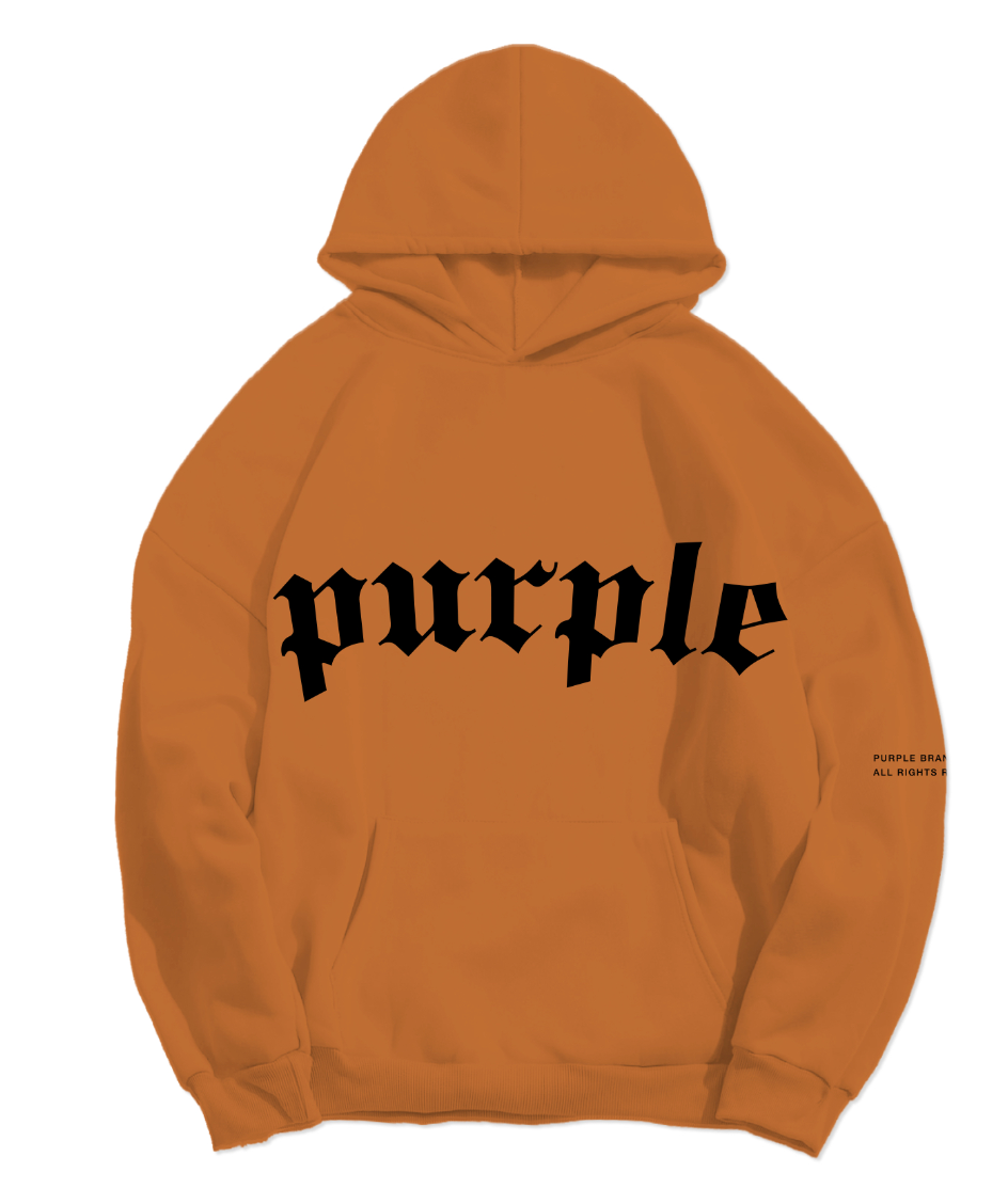 Purple Brand Hoodie Gothic Arch Marmalade Orange