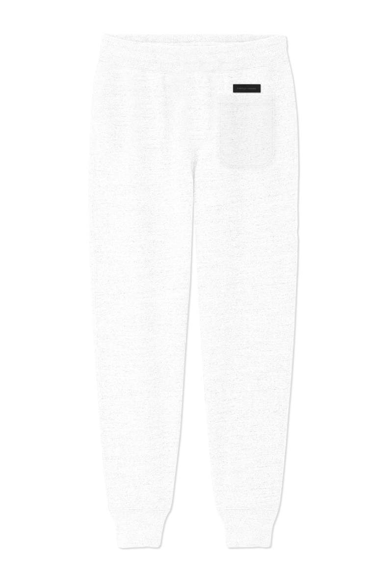 Purple Brand French Terry Sweatpant Gothic P Brilliant White