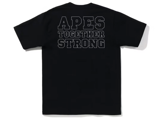 BAPE Bicolor College ATS Tee Black